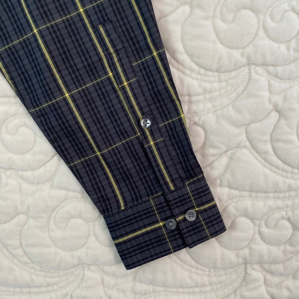 NEW Calvin Klein Extreme Slim Fit Plaid Shirt Mens 14.5 Temperature Regulation - Picture 4 of 8